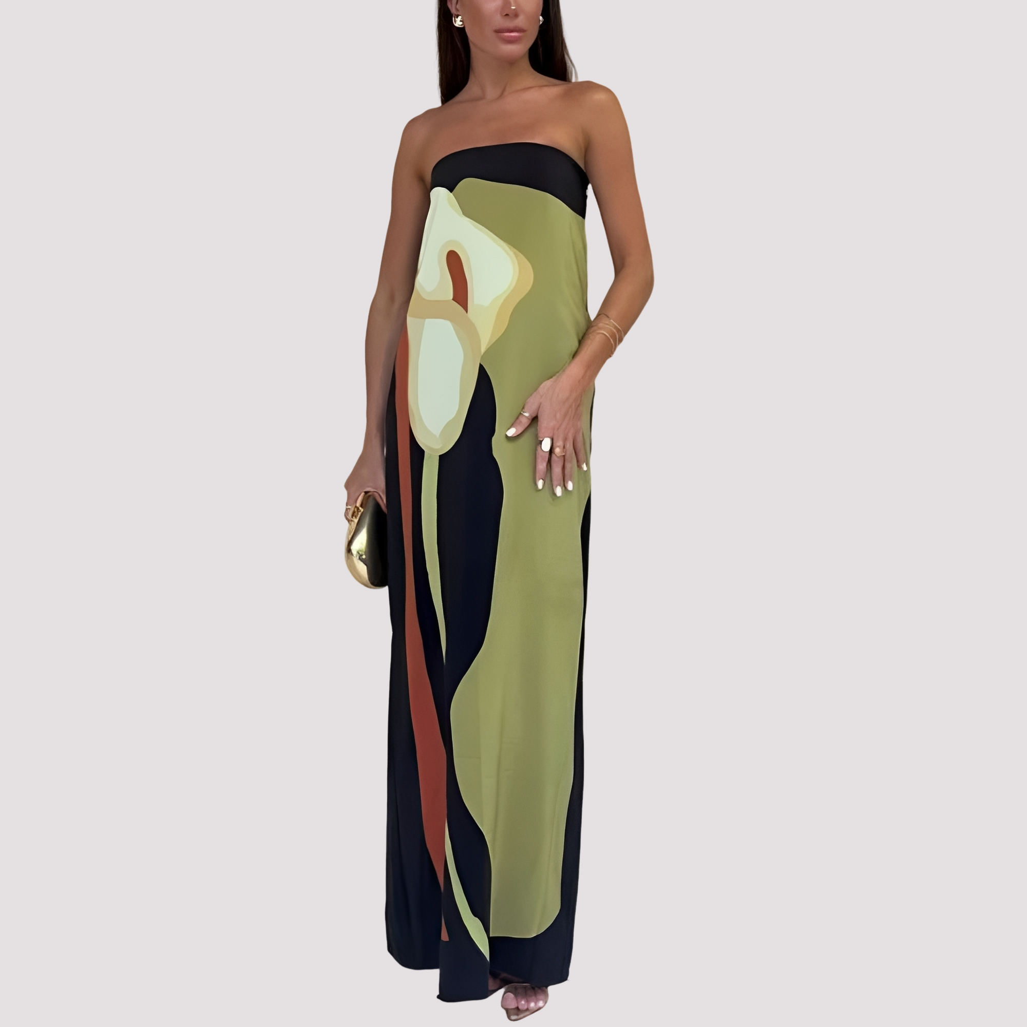 Samara - Stylish Strapless Long Dress