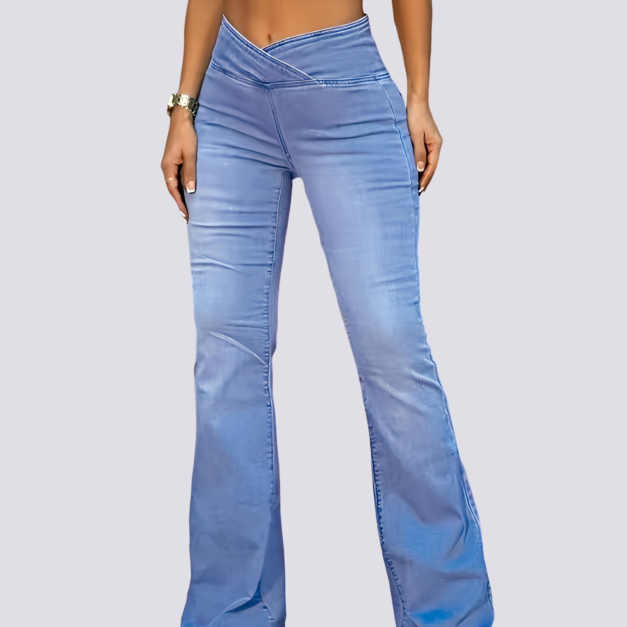 Lexi - Stylish Flared Denim Trousers