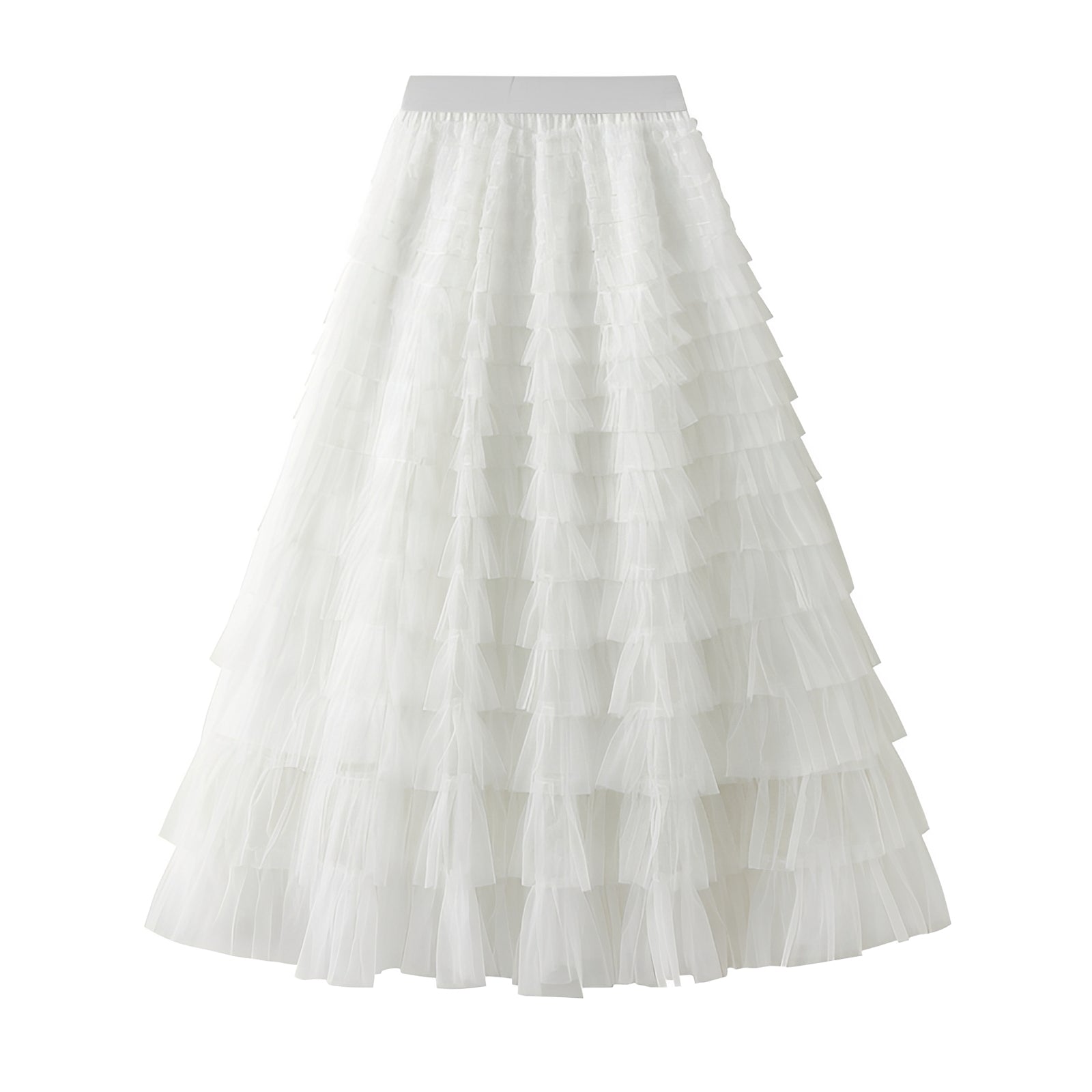 Nastia - Stylish A-line Skirt with Ruffles