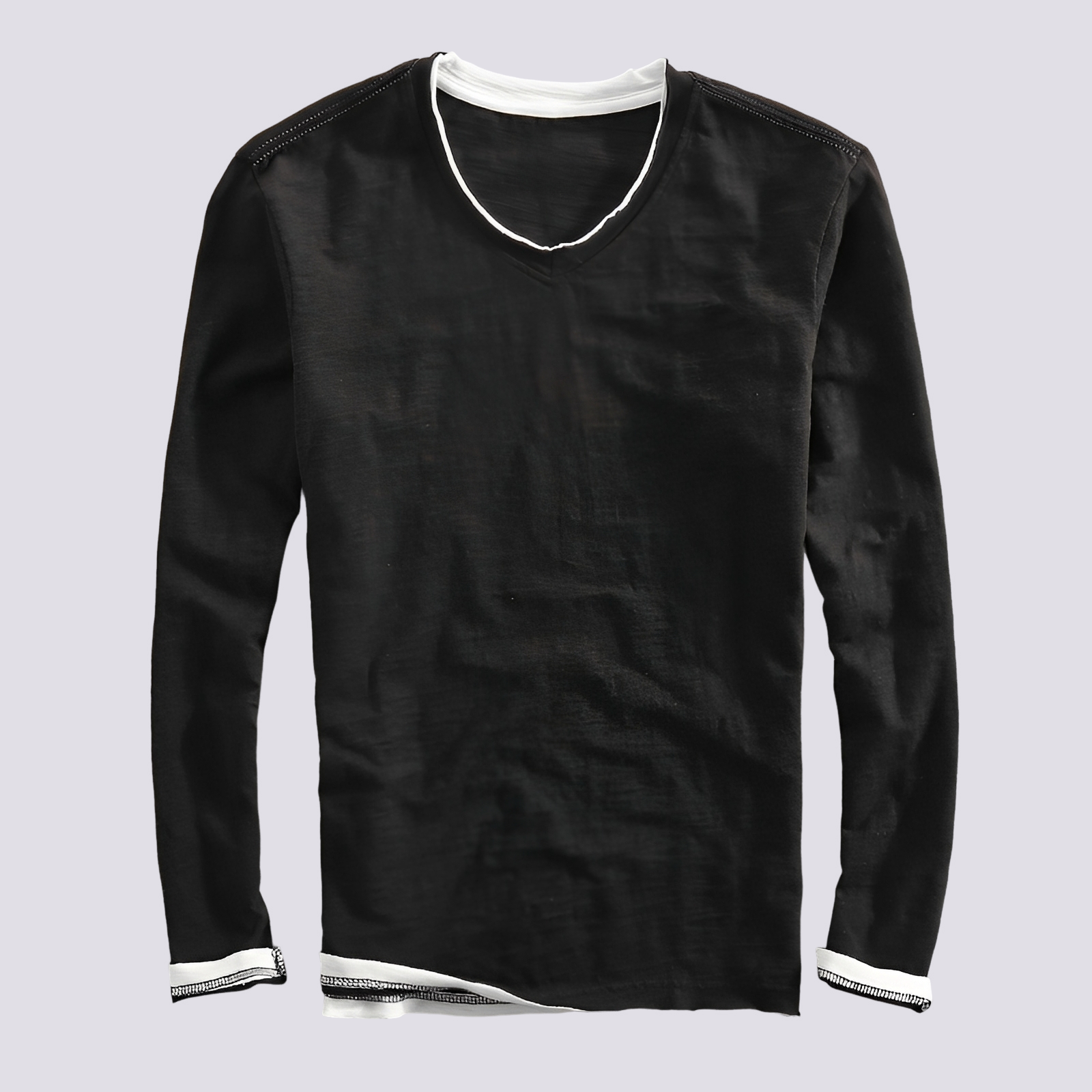 Jack - Fashionable Long-sleeved Distressed Shirt