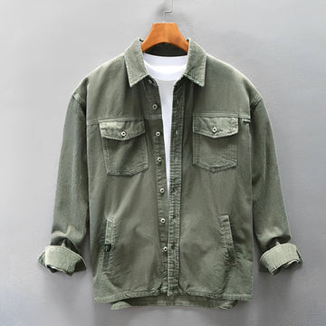 Luis - Men's Corduroy Shirt - Cozy and Laid-Back