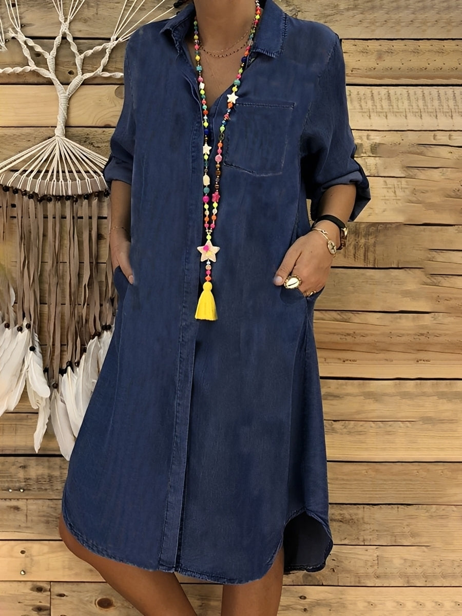Kristina - Casual Denim Dress