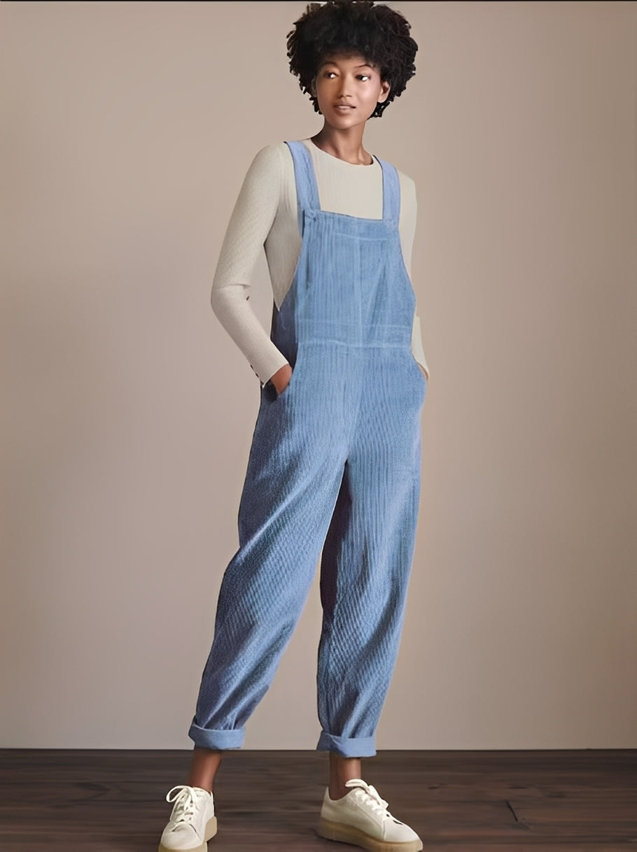 Kristina - Chic women's corduroy jumpsuit