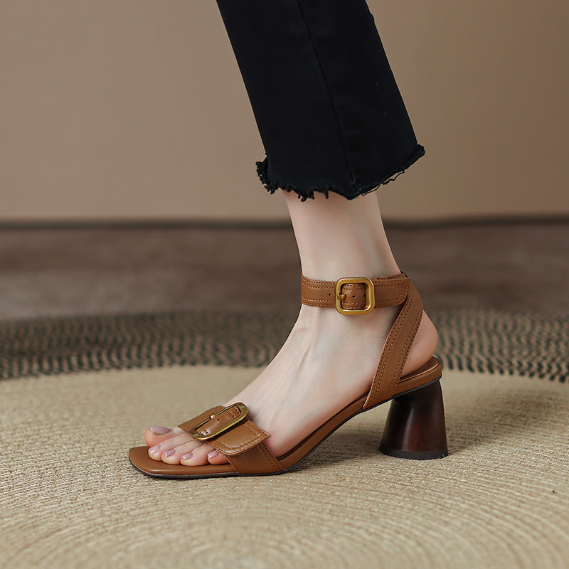 Anish - Stylish Block Heels with Ankle Strap