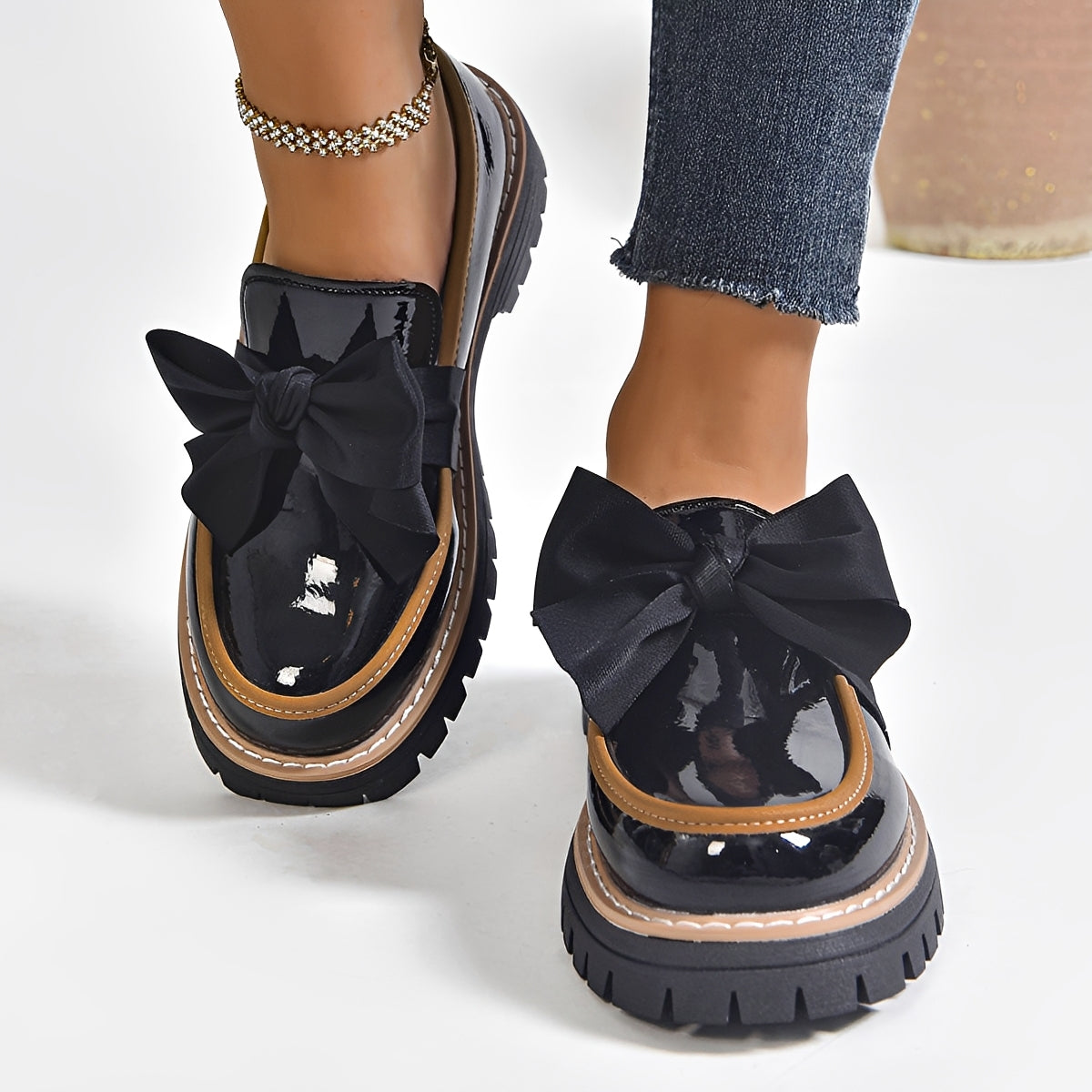 Miley - Stylish Bowknot Loafers