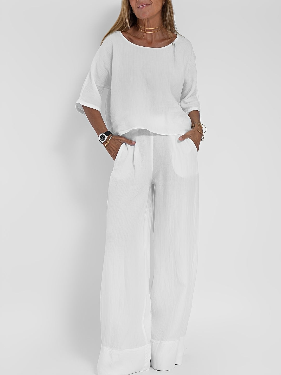 Leona - Easygoing Loose Two-piece Outfit