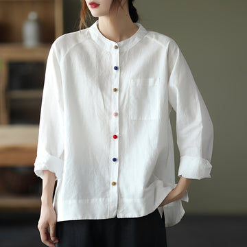 Nellie - Casual blouse with pockets for women