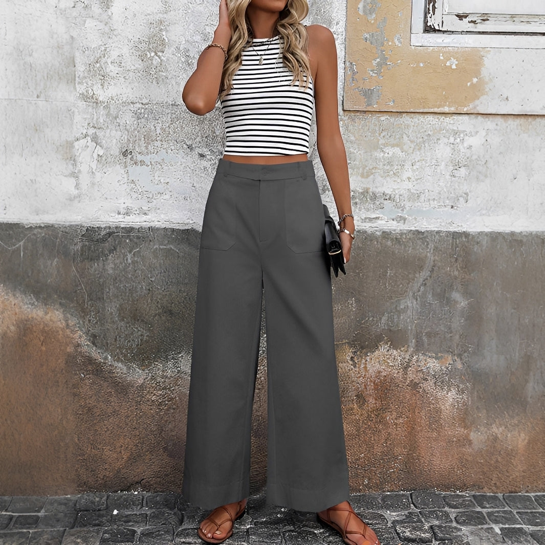 Sofia - High-Waisted Casual Trousers