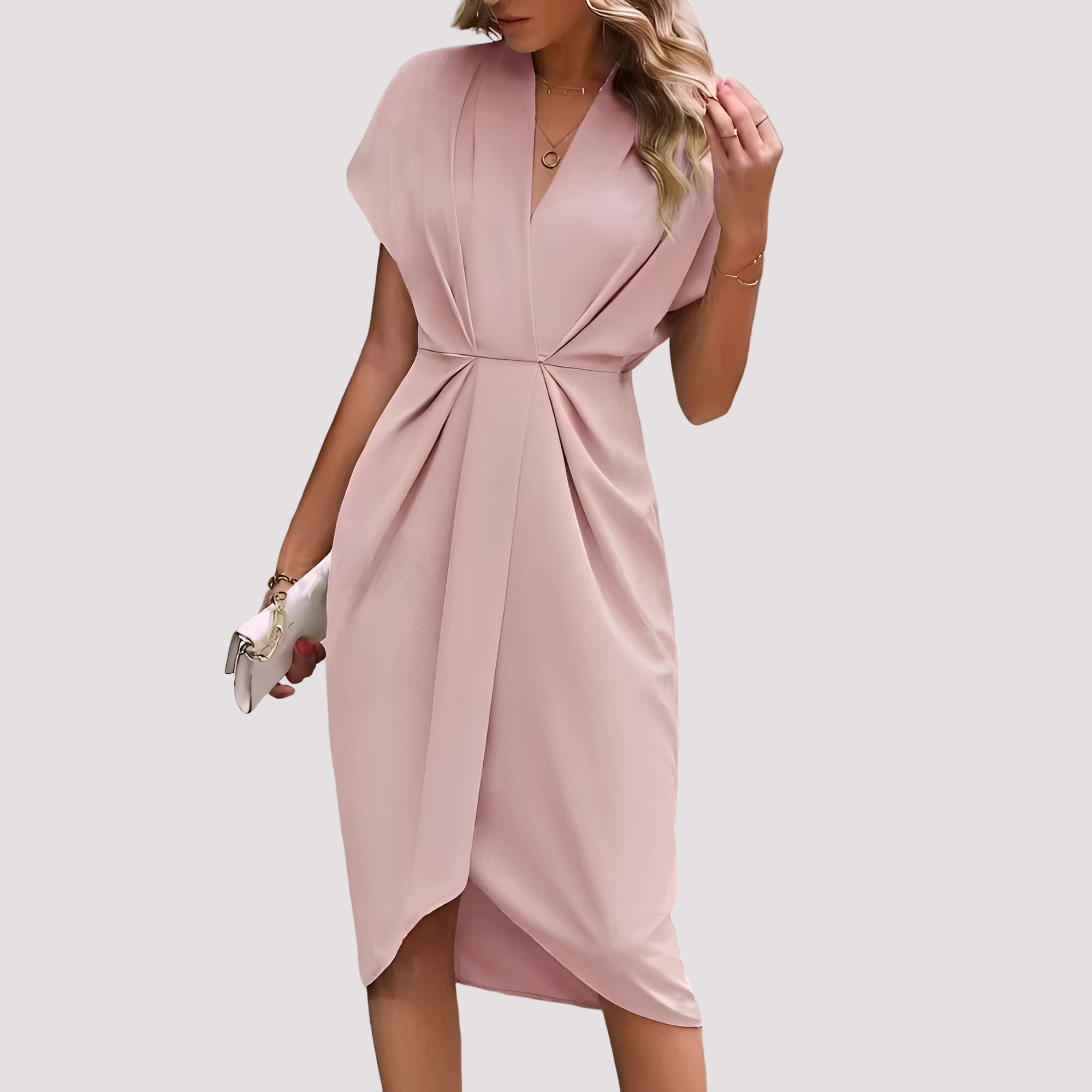 Gwen - Stylish Split Midi Dress
