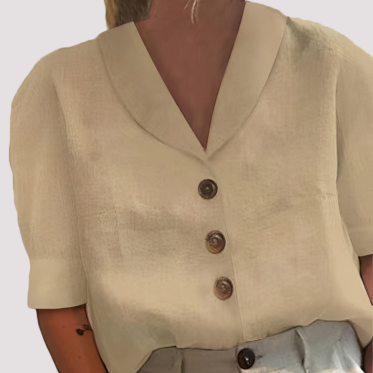 Mariyah - Stylish V-Neck Blouse