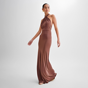 Mabel - Elegant Open-Back Maxi Dress