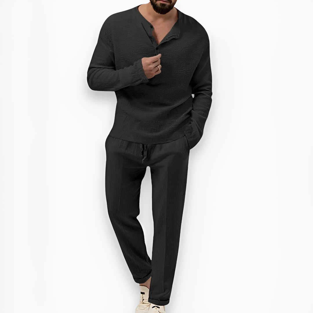 Eduard - Men's summer pants and top ensemble