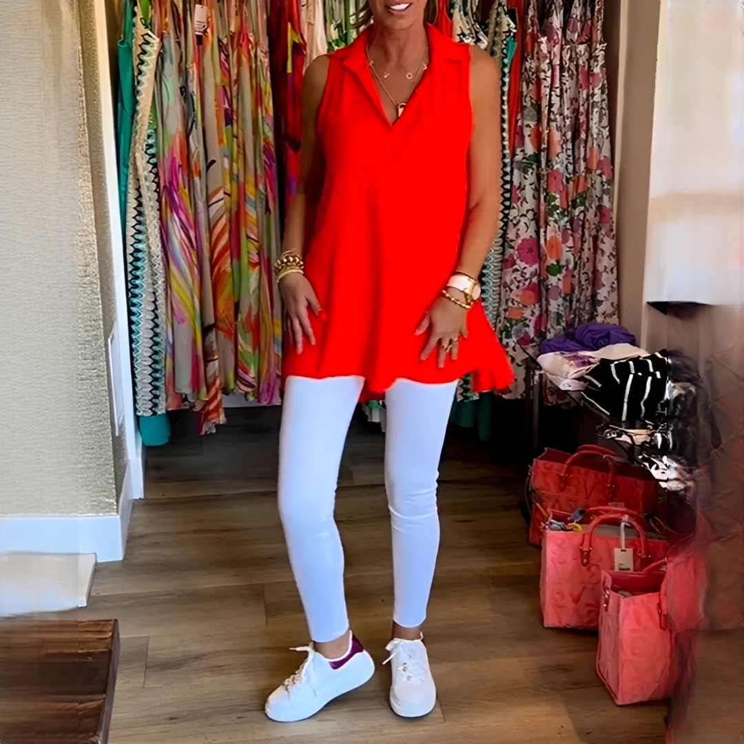 Lars - Fashionable V-neck Pleated Top