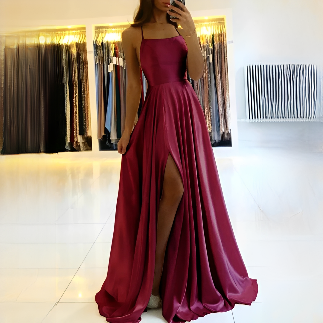 Shamcy - Stylish Long Dress with Slit