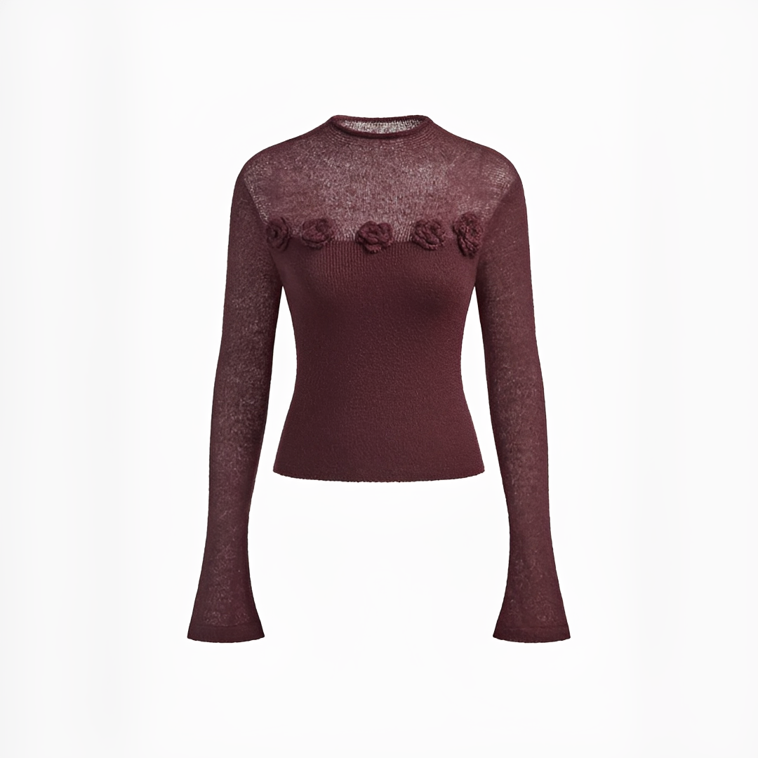 Izza - Elegant Round Neck Top
