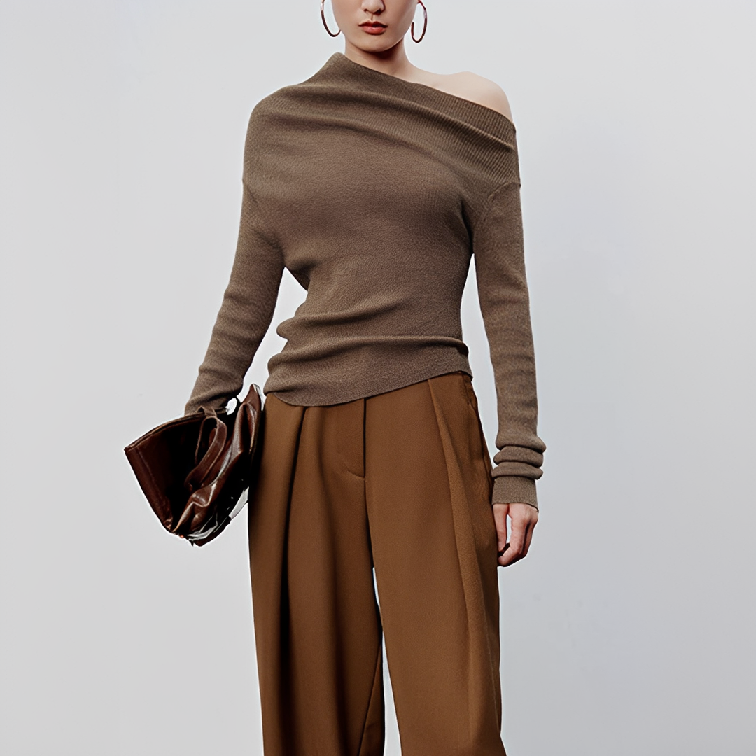 Larissa - Asymmetric Long Sleeve Top