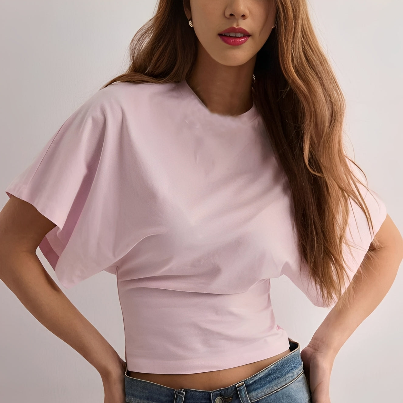Maggy - Stylish T-shirt with Easygoing Sleeves