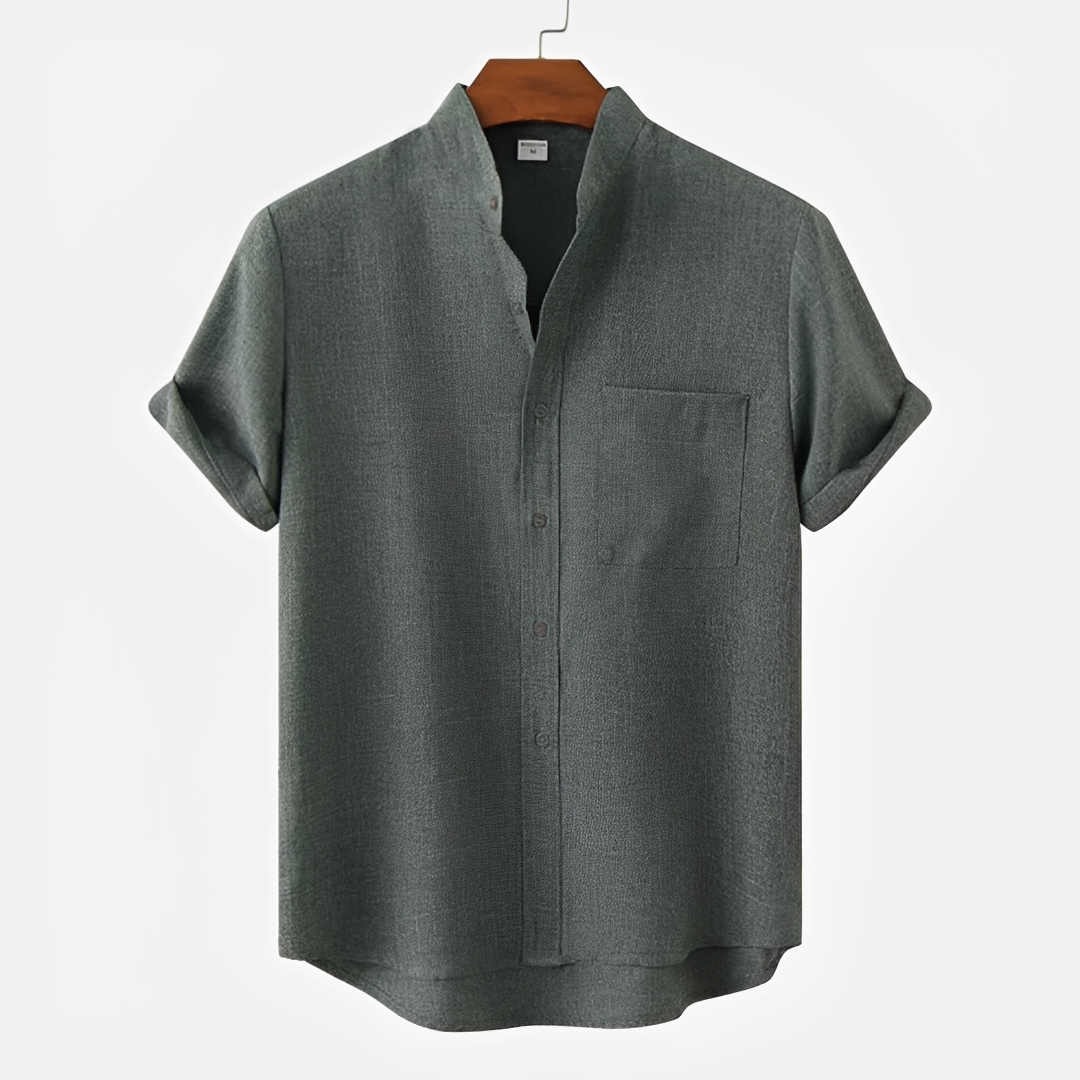 Hayden - Classic Button-Up Polo Shirt