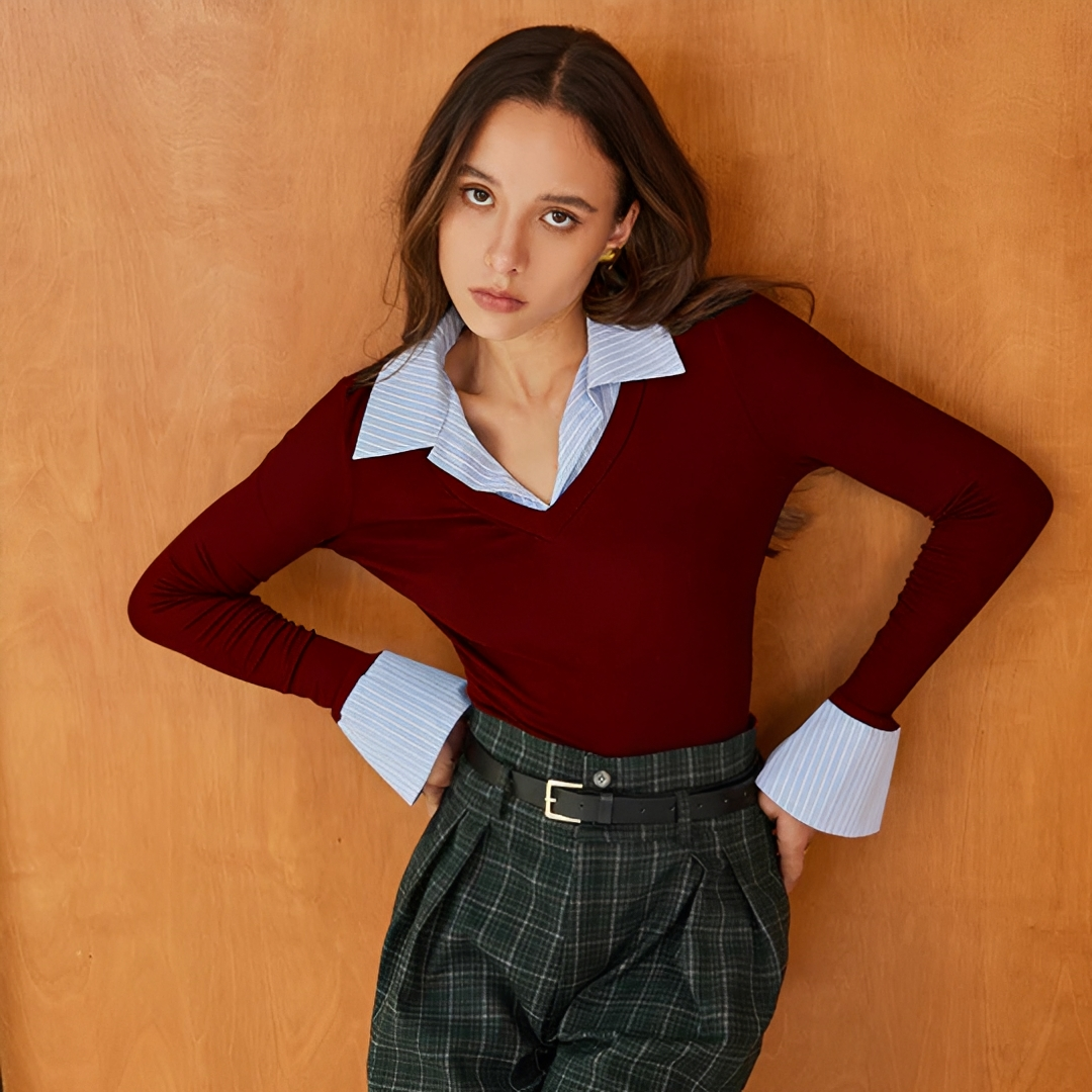 Venedita - Comfortable Long Sleeve Shirt