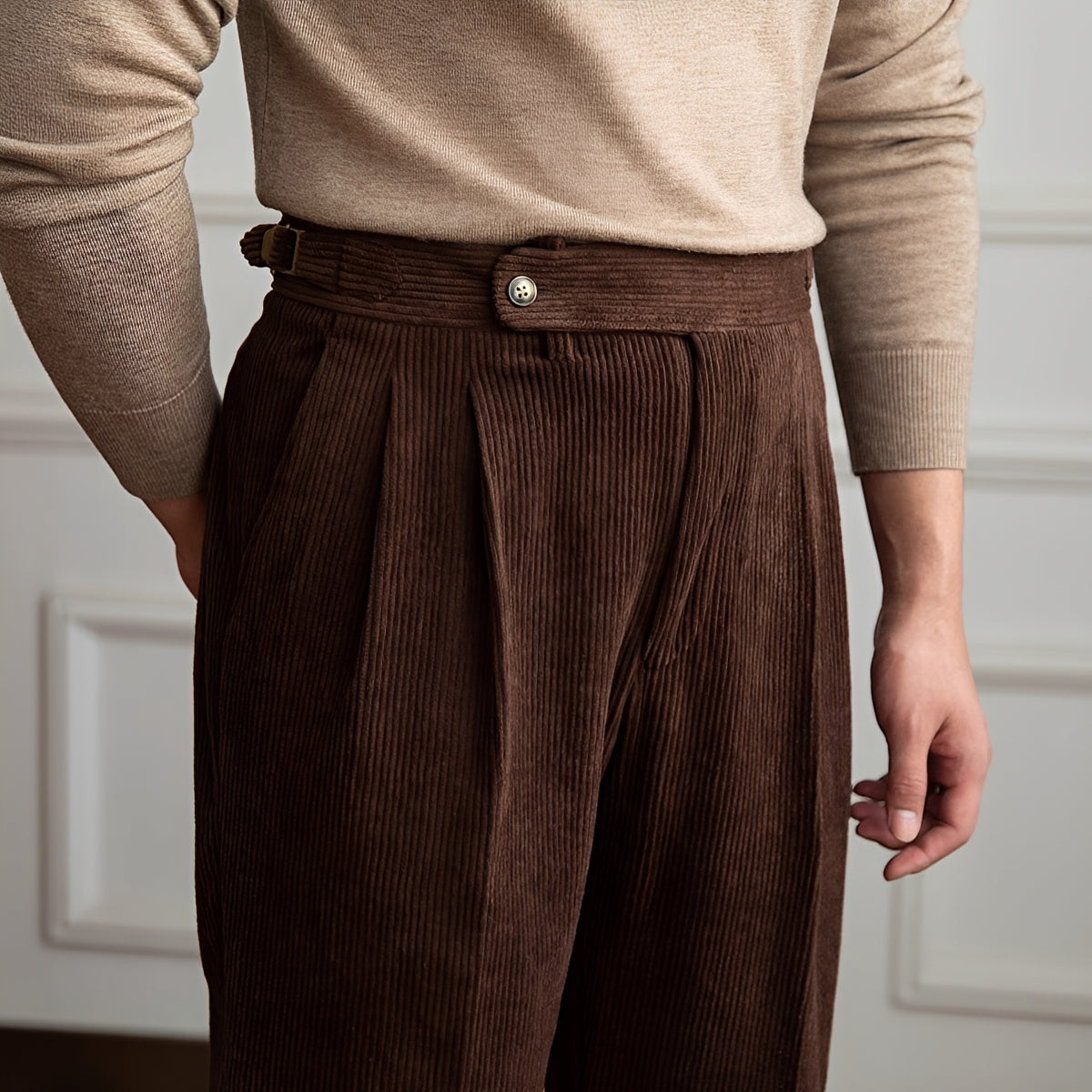 Rafael - High Waist Patterned Pants