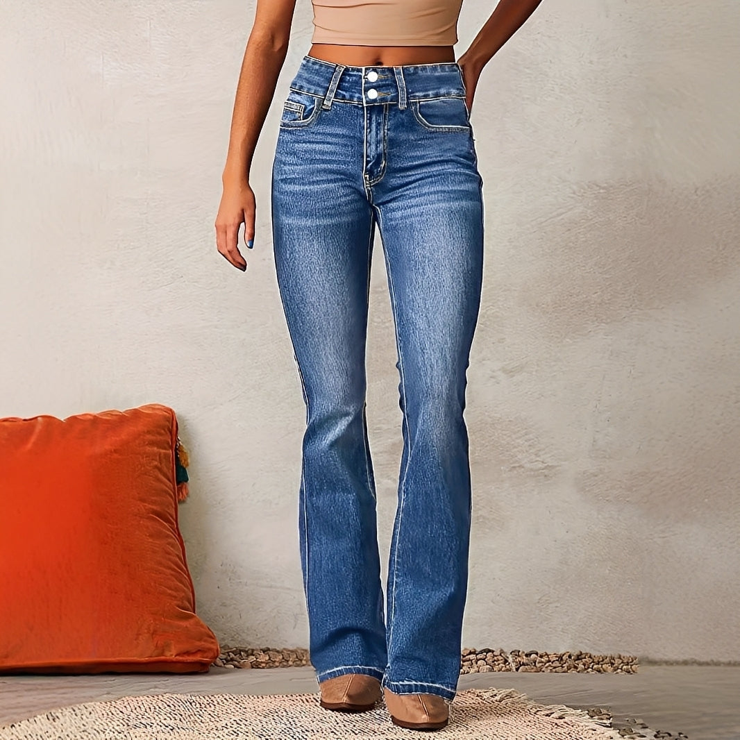 Kristina – Women's jeans – High waist and wide leg