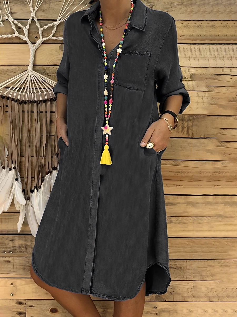 Kristina - Casual Denim Dress