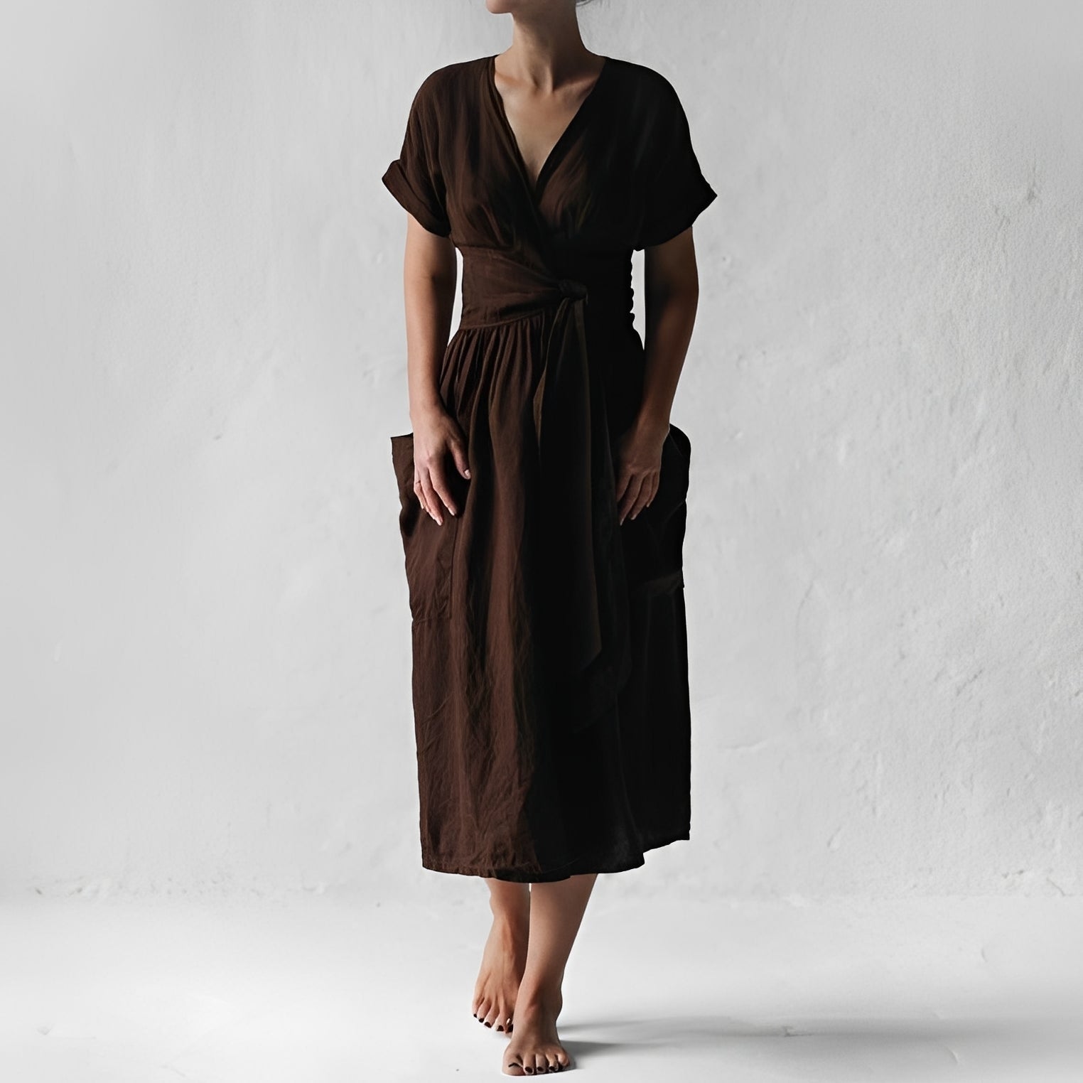 Sasha - Relaxed Pocket Wrap Dress