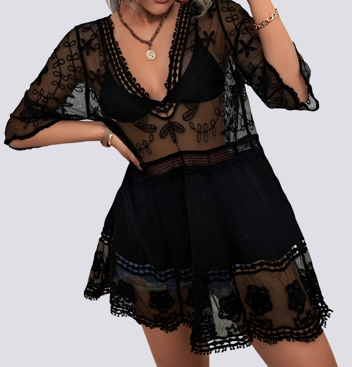 Pauline - Trendy Bikini Cover-Up Dress