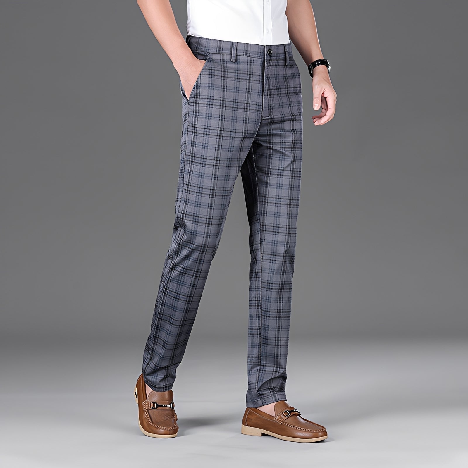 Myers - Relaxed Checkered Pants