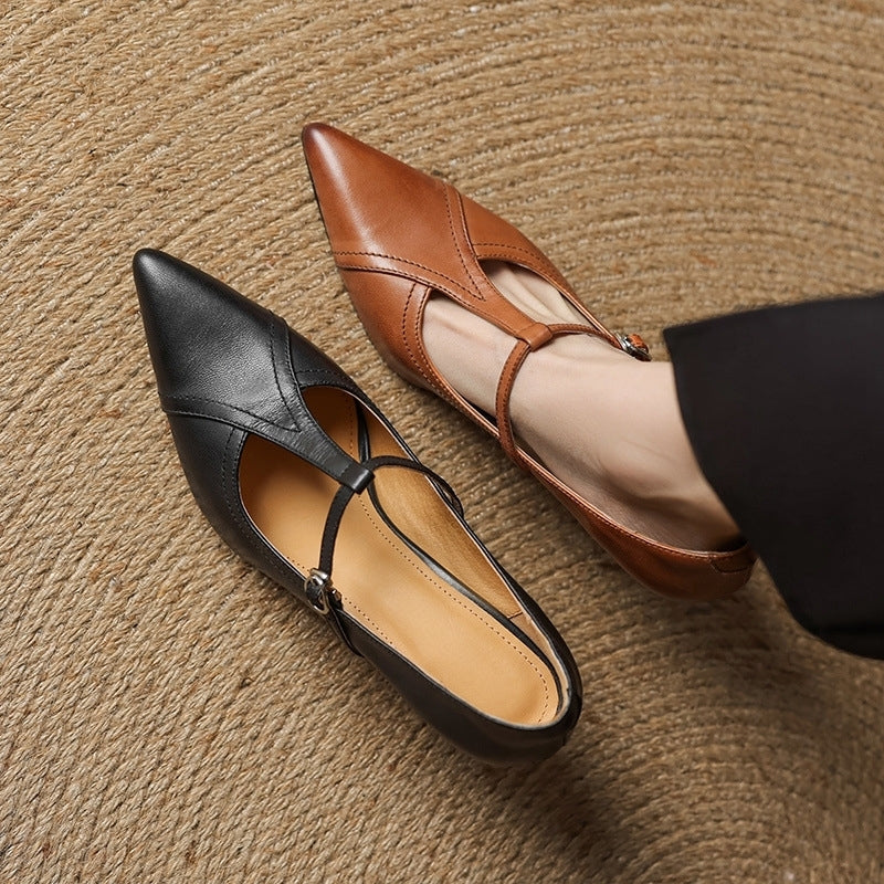 Ellis - Modern Stiletto Heels with T-Buckle