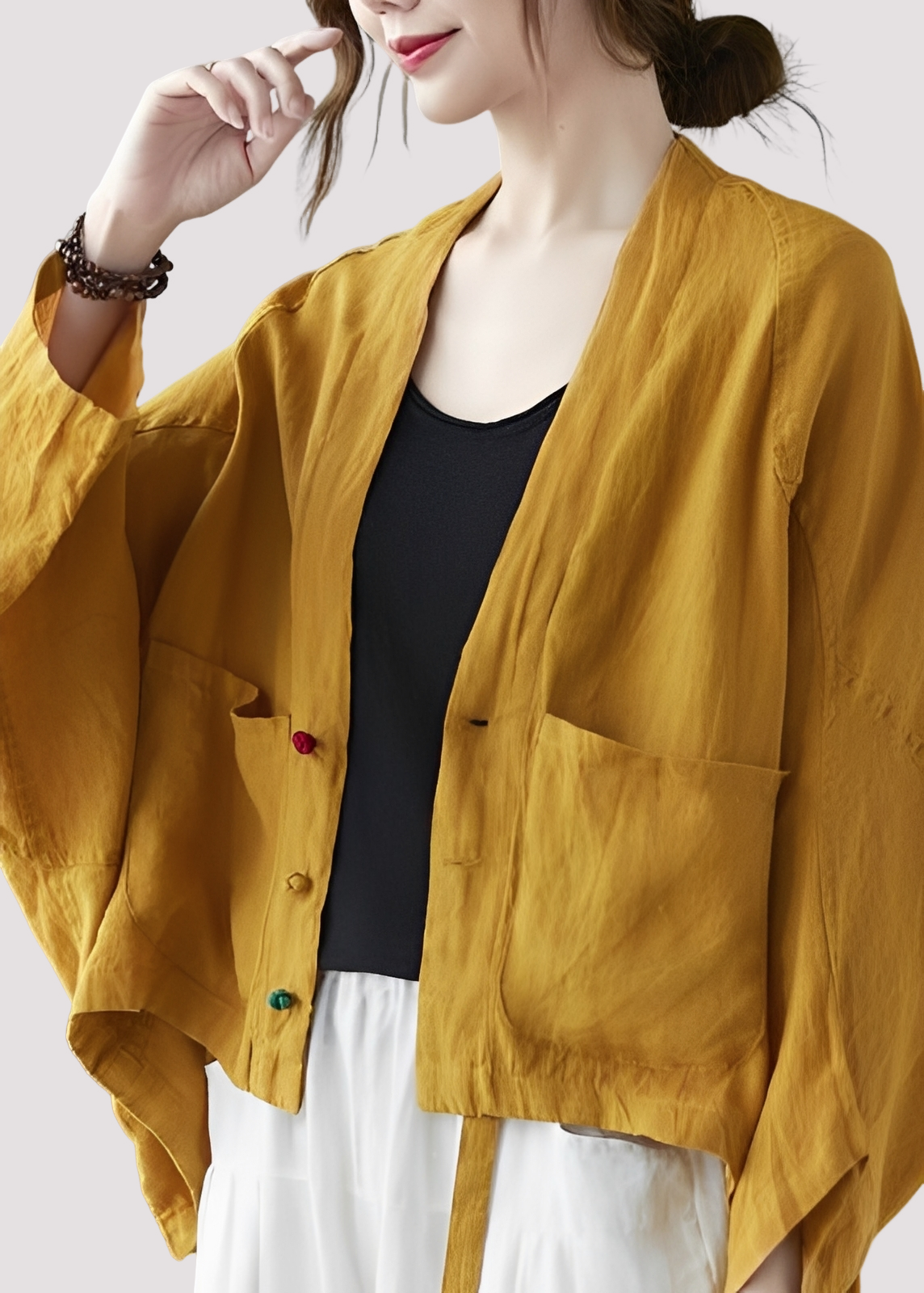 Tilly - Casual, loose-fitting cardigan with pockets for women