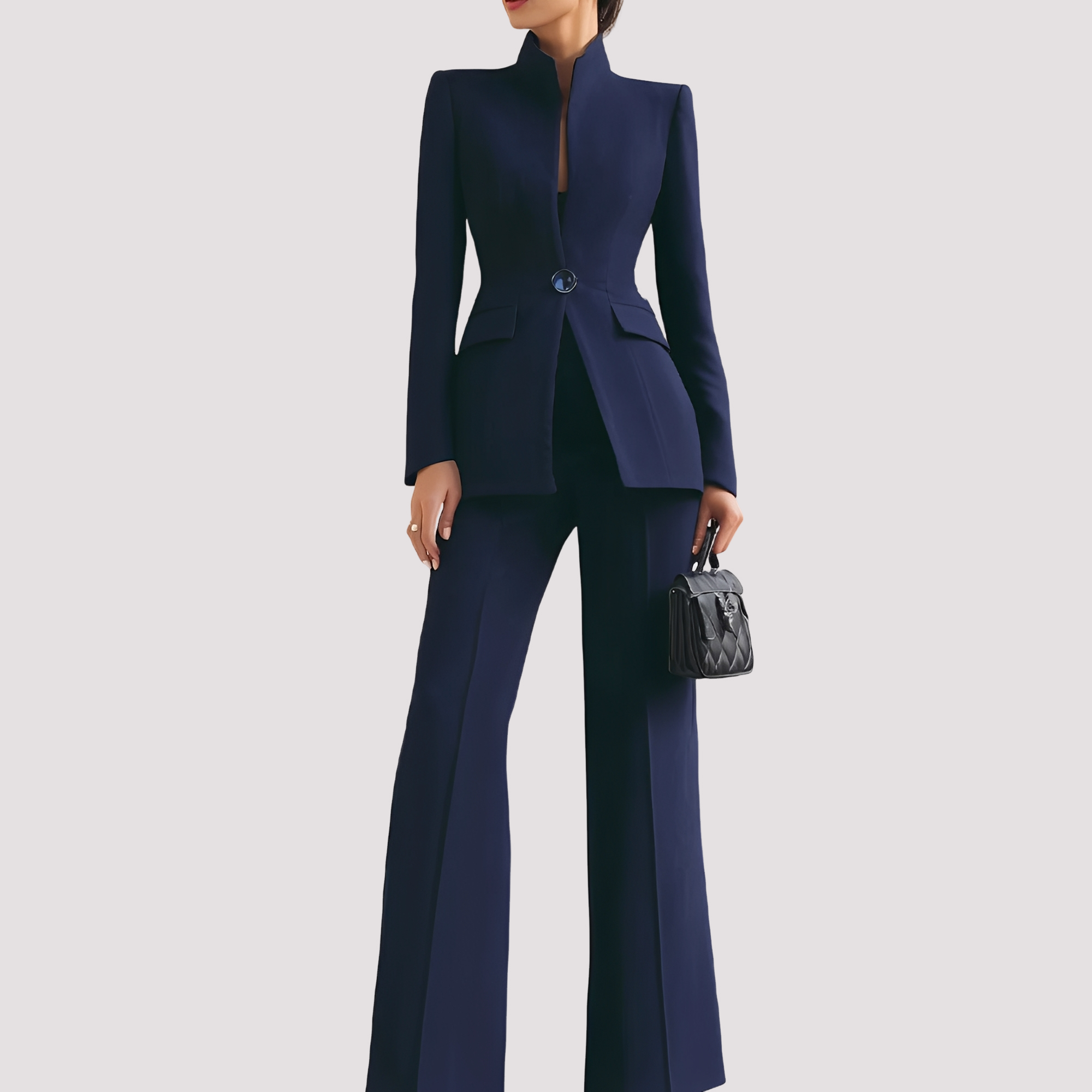 Jean - Trendy Suit Set with One Button