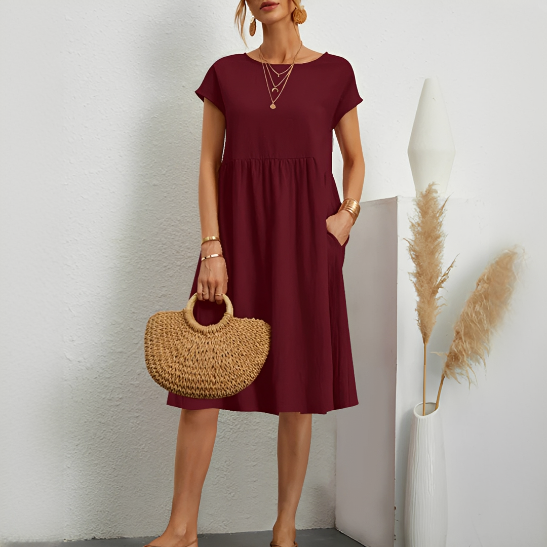 Evalyn - Stylish Mid-Length Dress