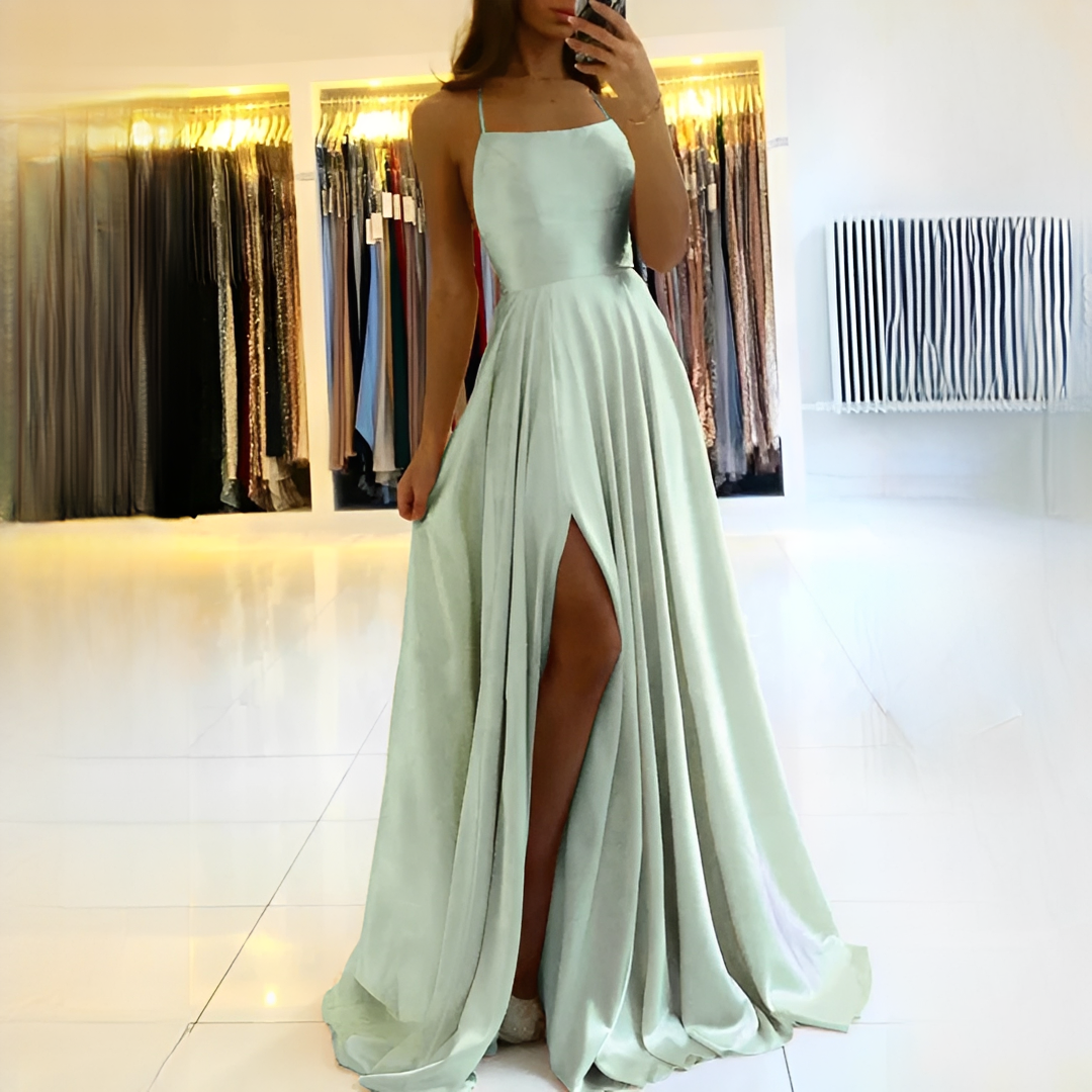 Shamcy - Stylish Long Dress with Slit