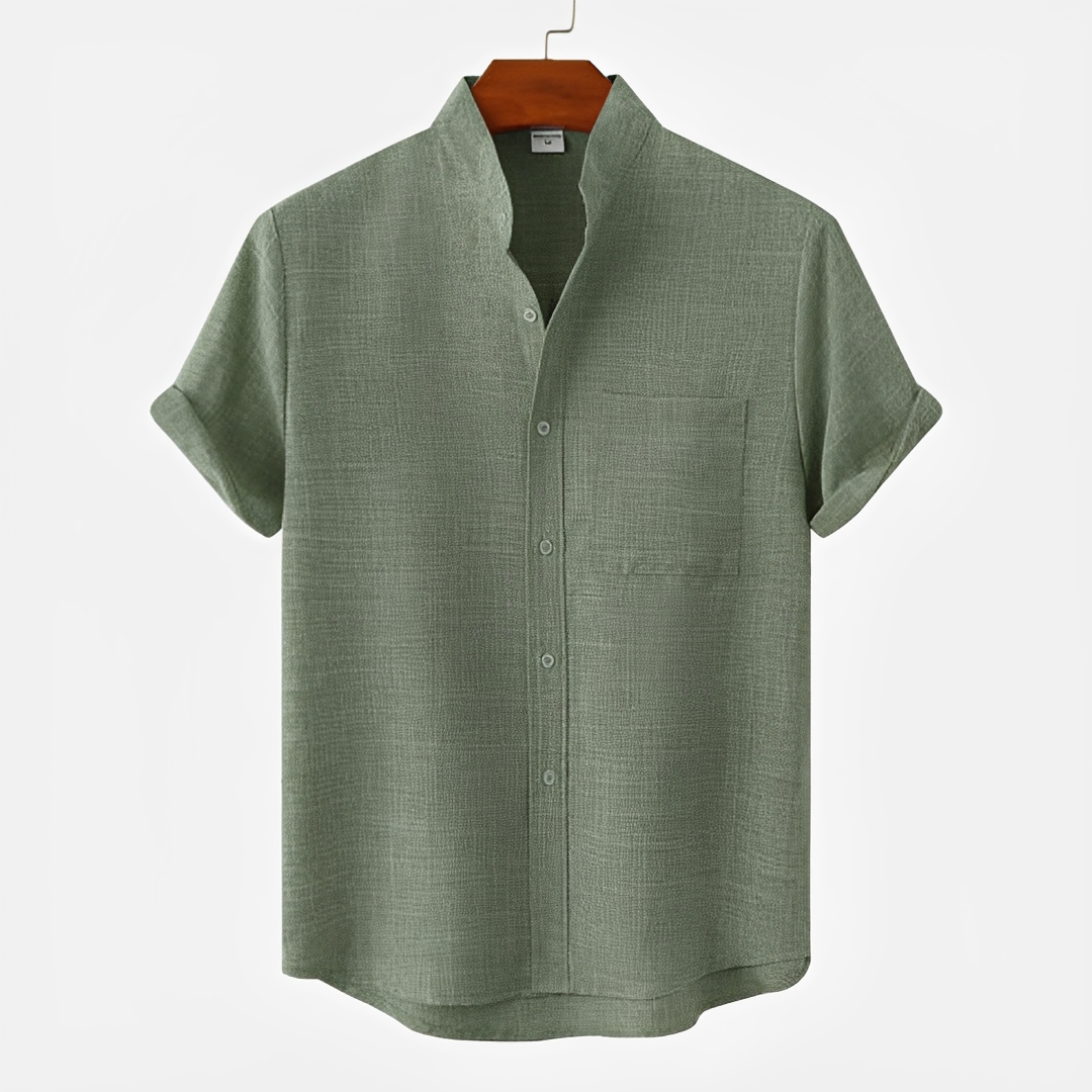 Hayden - Classic Button-Up Polo Shirt