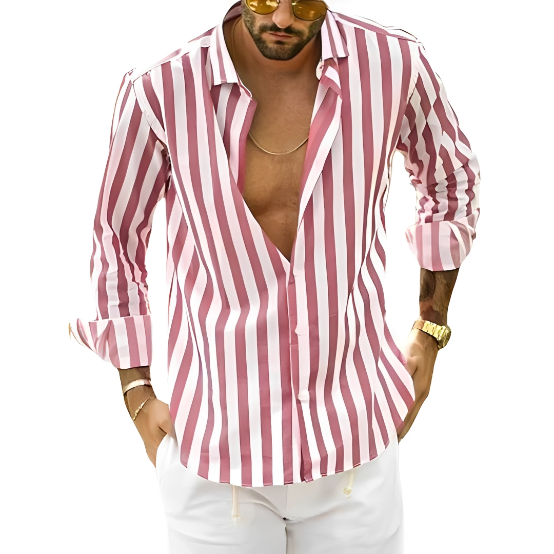 Roldan - Men's summer striped shirt