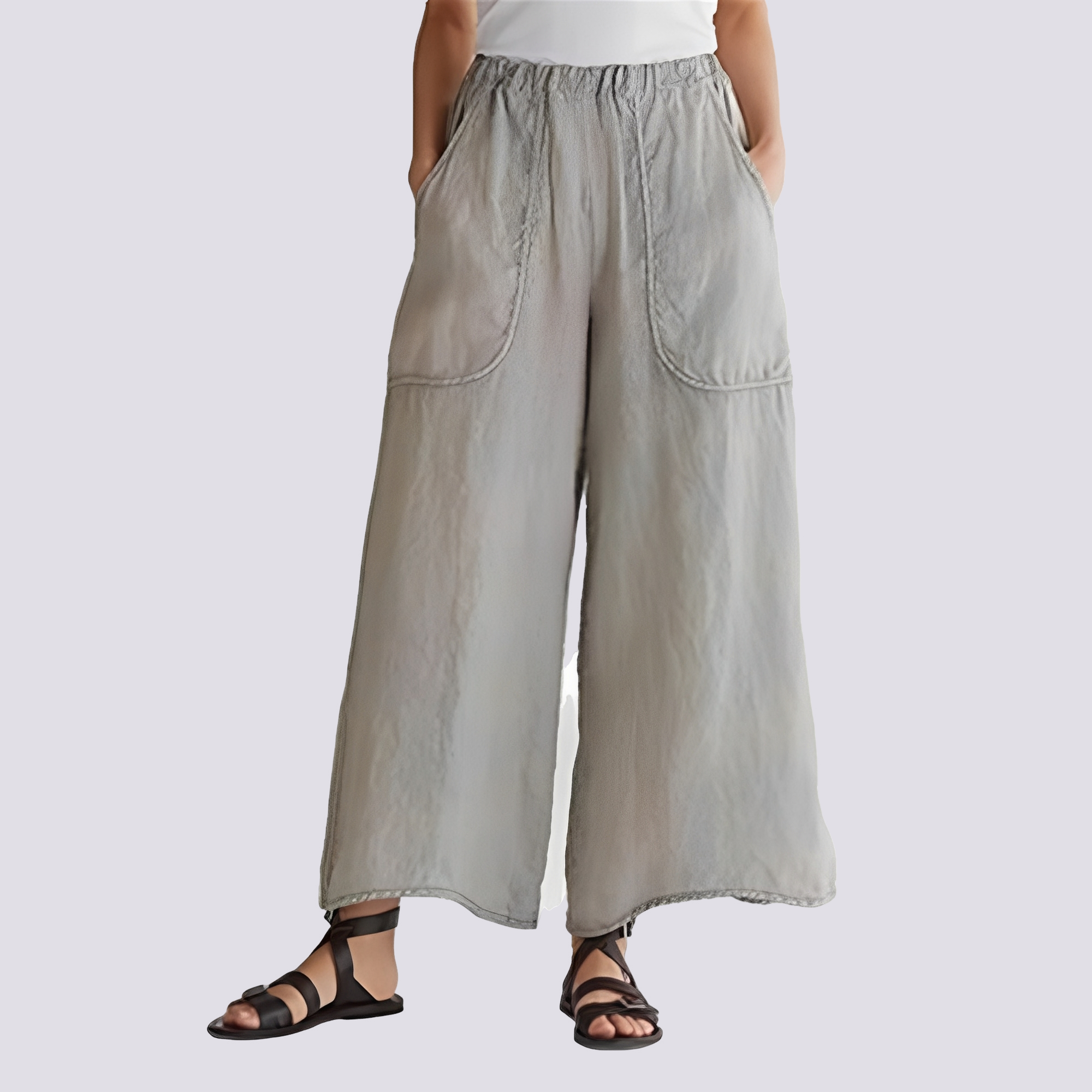 Angela - Women's relaxed wide-leg pants