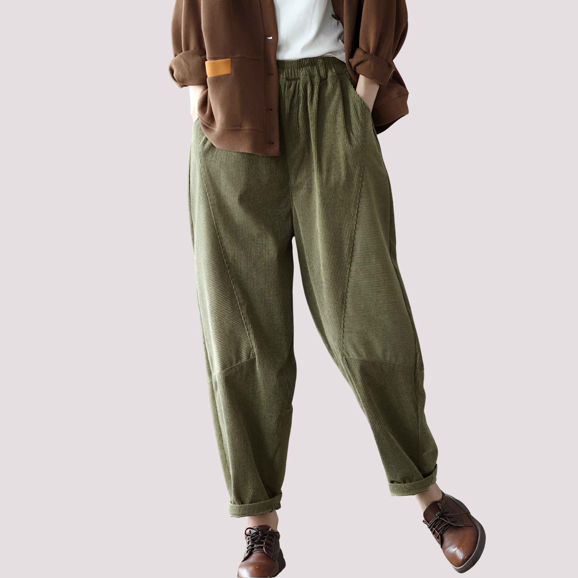 Stella - Casual harem pants with elastic waistband for women