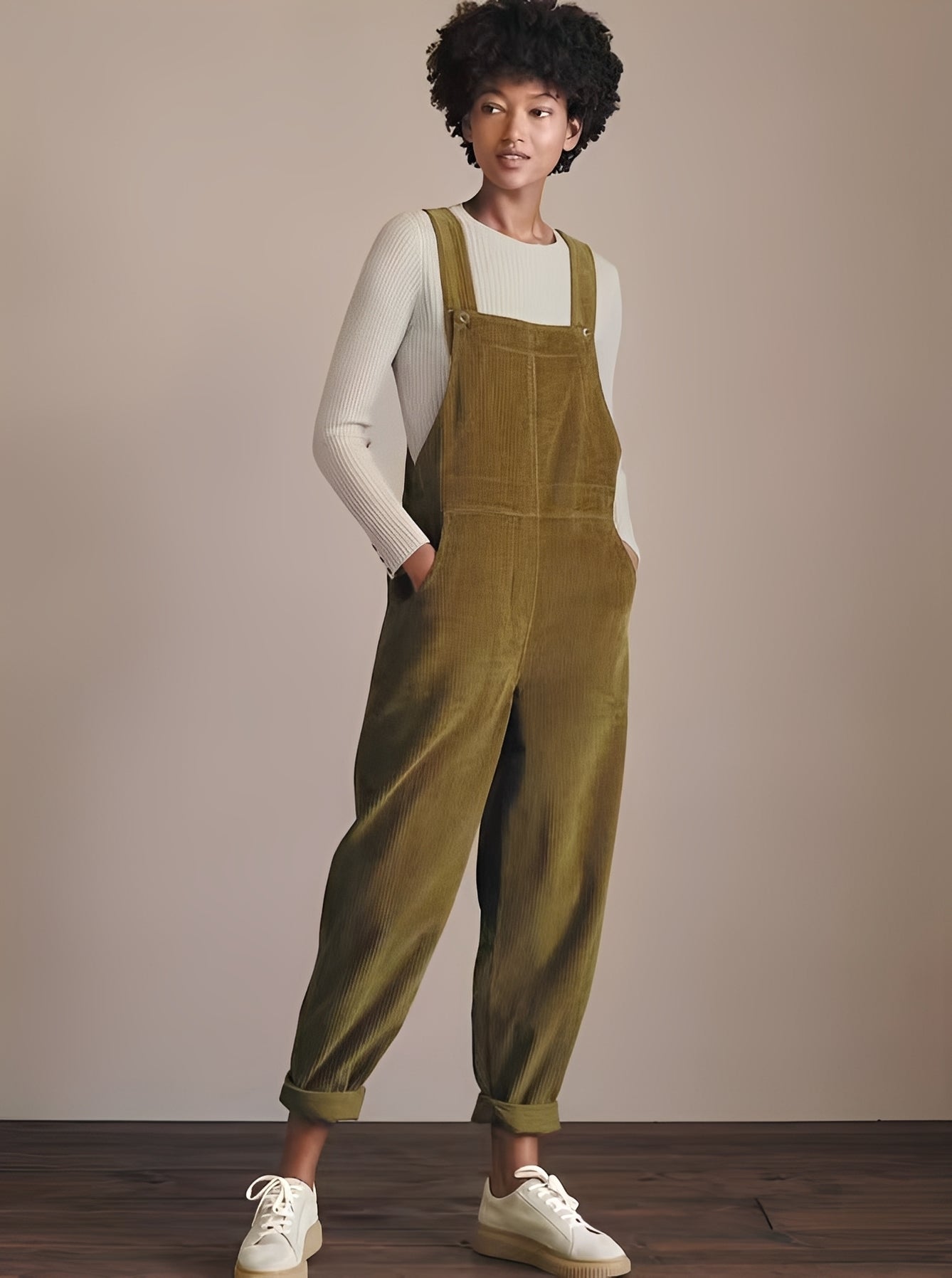 Kristina - Chic women's corduroy jumpsuit
