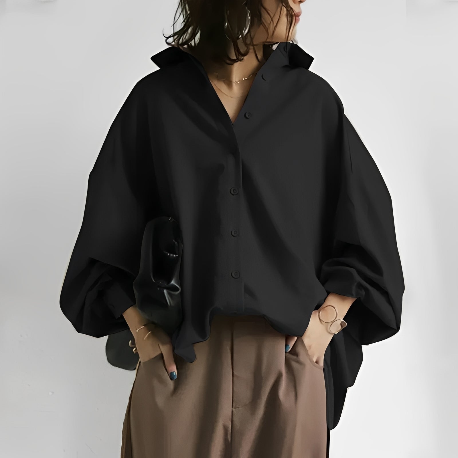Brittney - Oversized Blouse with Loose Fit