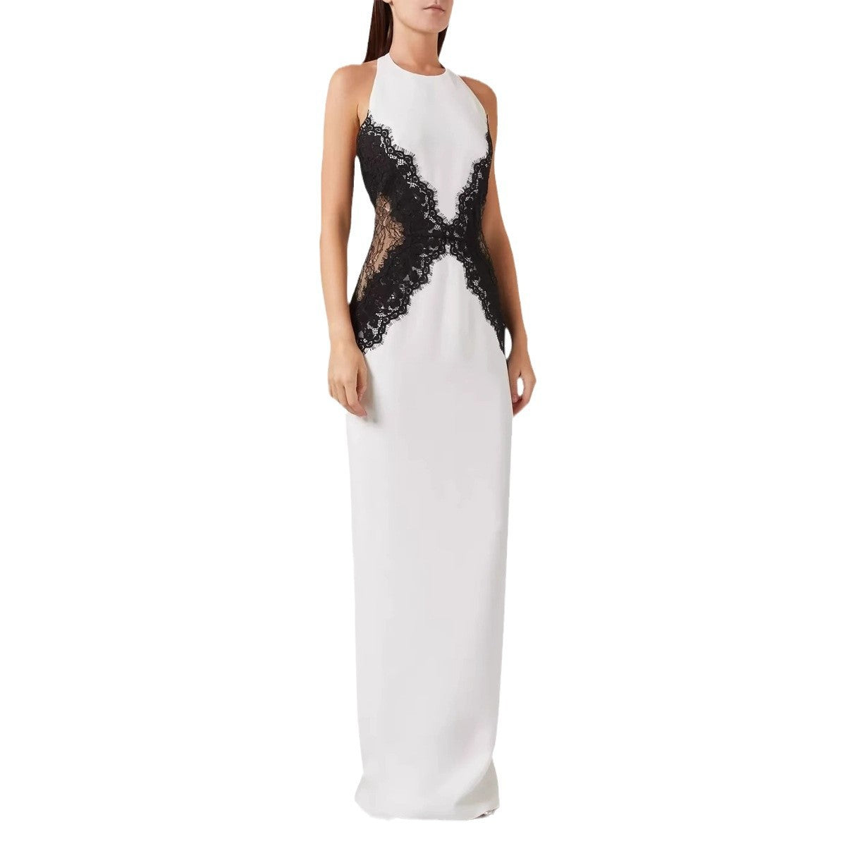 Kathryn - Trendy Halter Floor-Length Dress