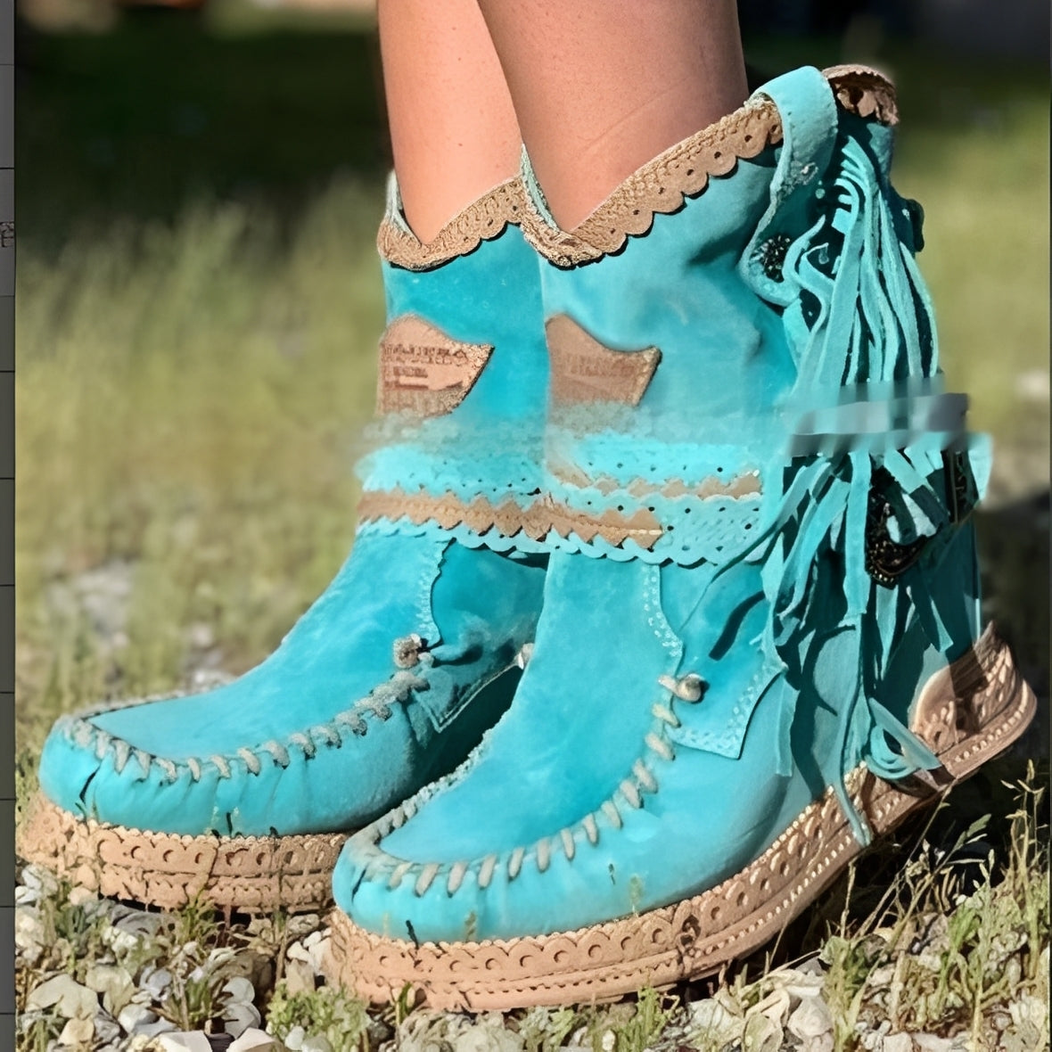 Brianna - Trendy Boho Ankle Boots