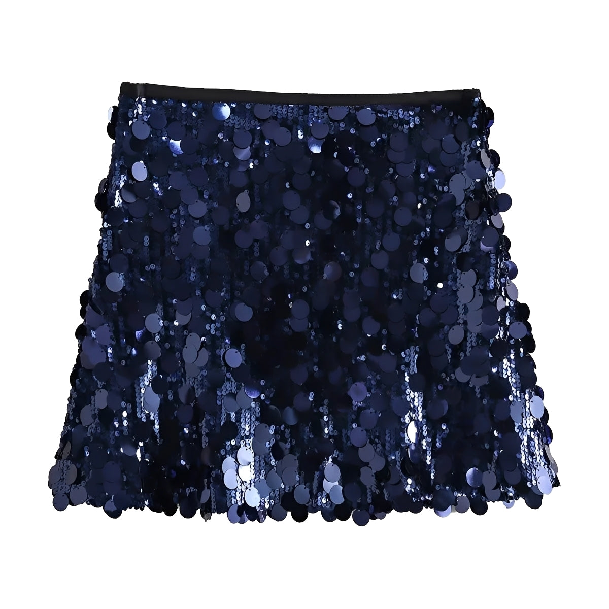 Abbey - Chic Glossy Mini Skirt