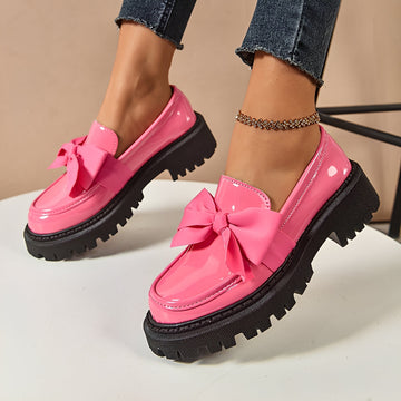 Yasir - Classic Loafers with Bow Detail