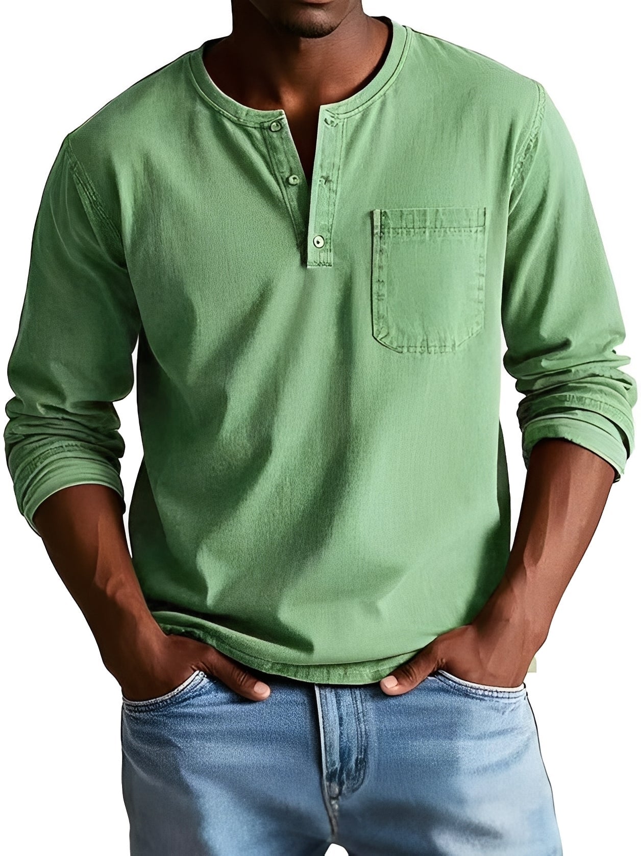 Steve - Men's easygoing long-sleeve shirt