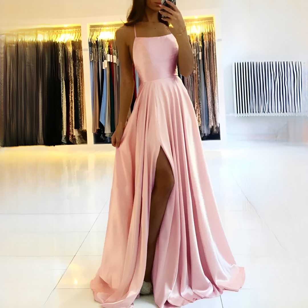 Shamcy - Stylish Long Dress with Slit