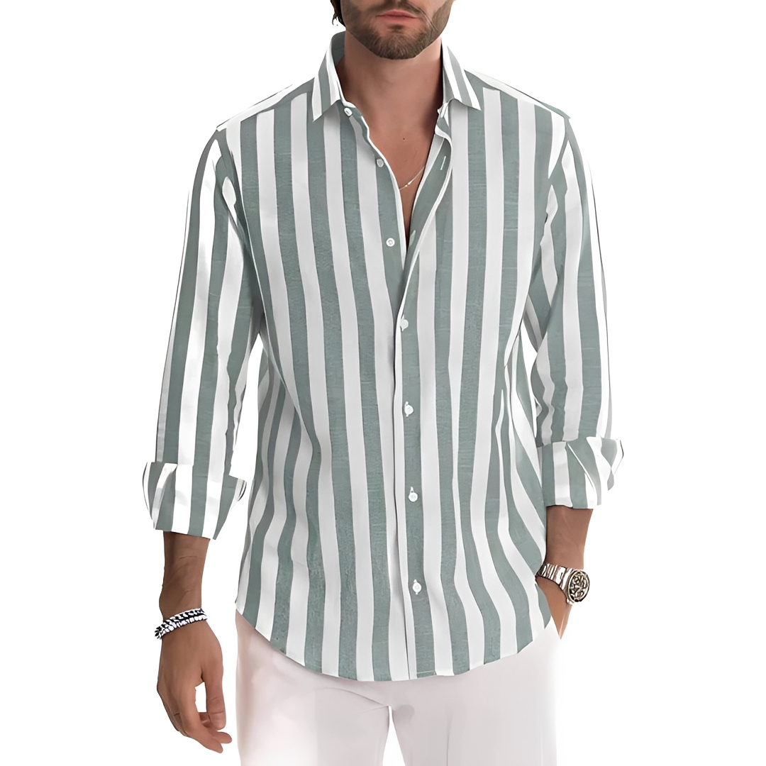 Roldan - Men's summer striped shirt