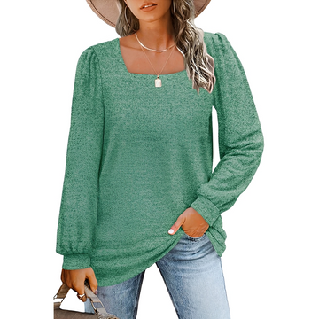 Jaylin - Chic Square Neck Shirt