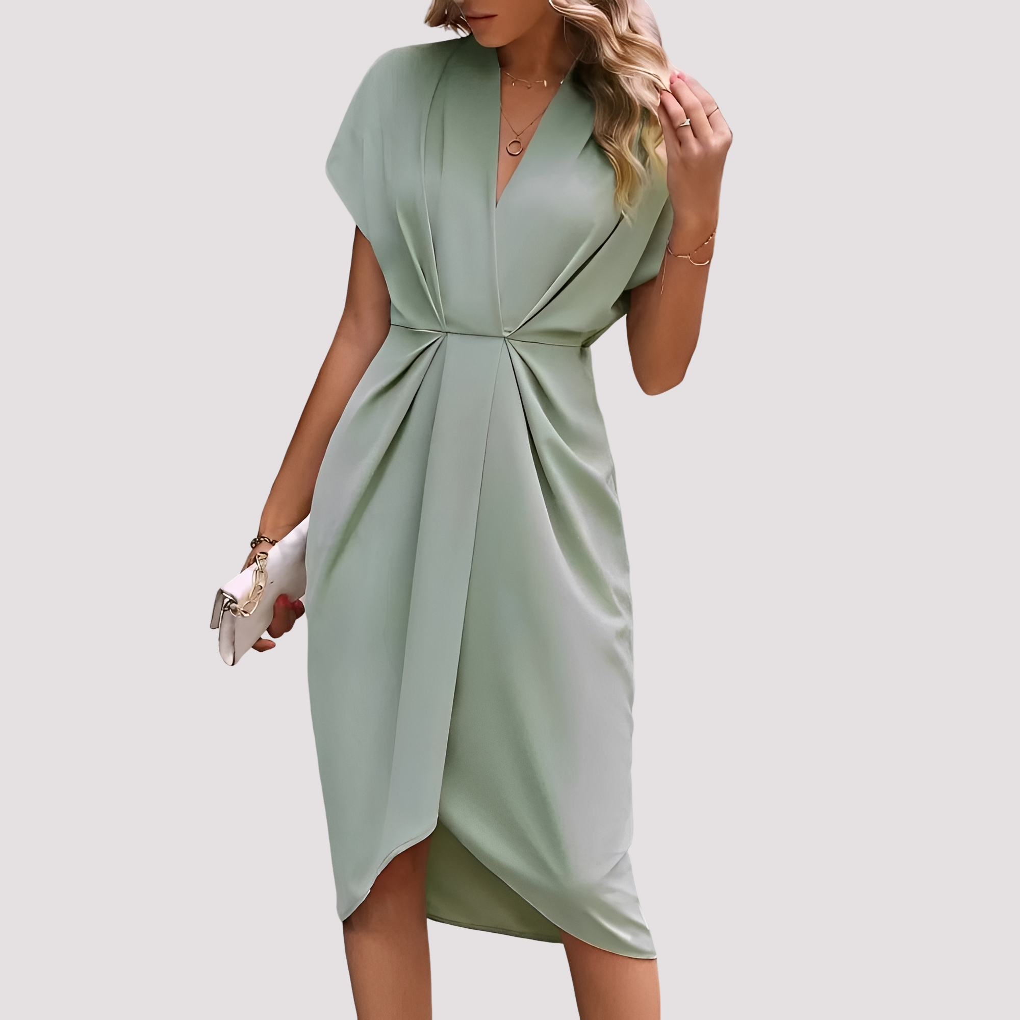 Gwen - Stylish Split Midi Dress