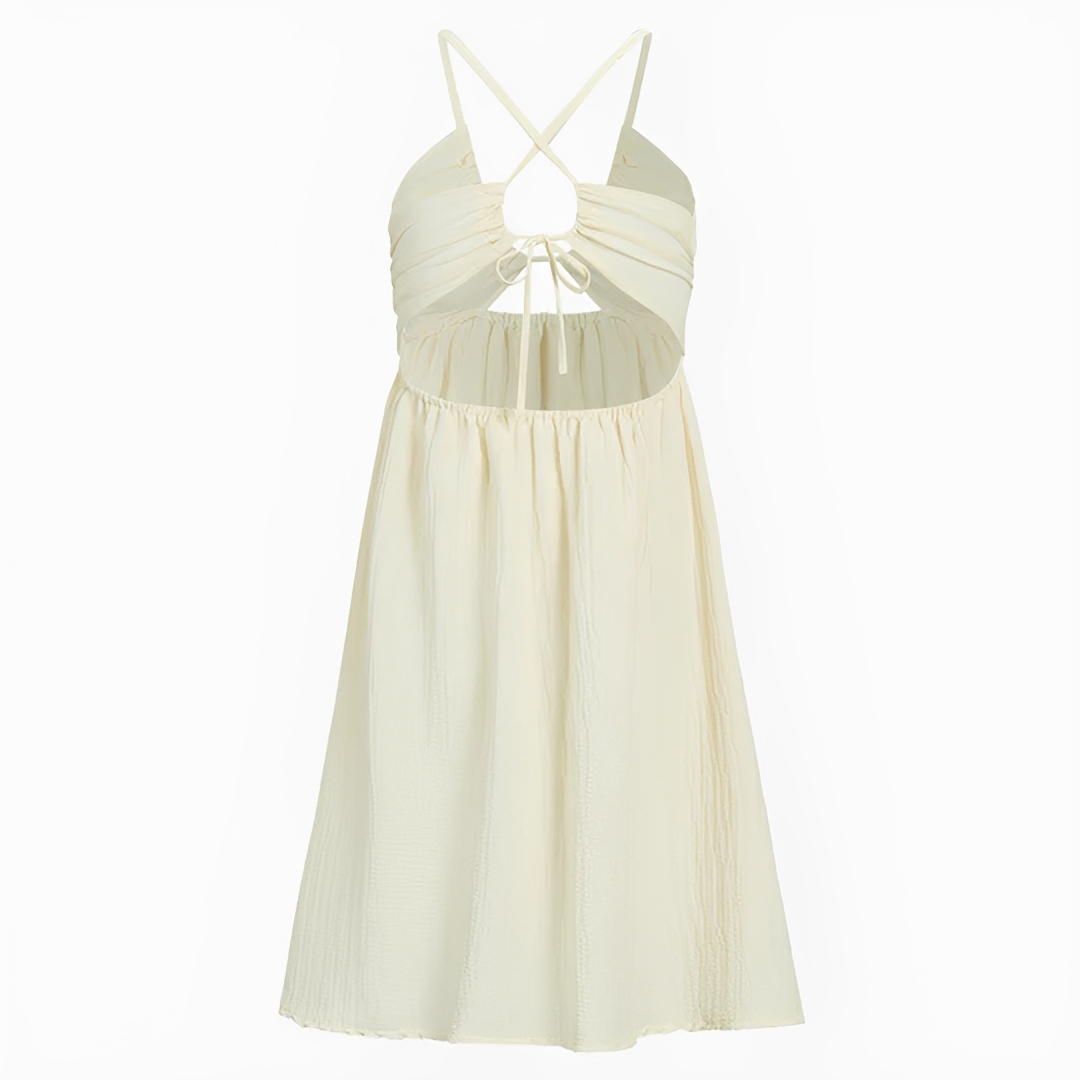 Edna - Elegant Halter Midi Dress